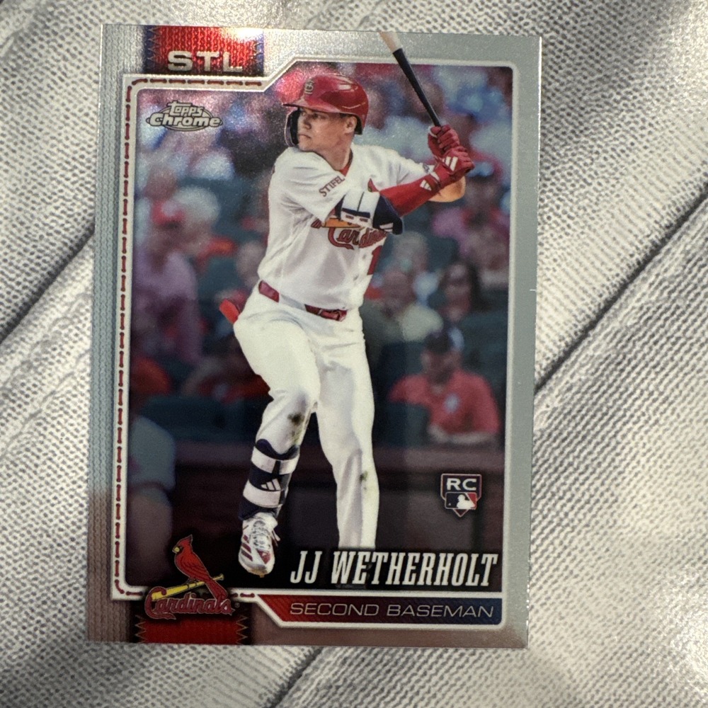 2026 Topps Chrome JJ Wetherholt RC #119 St. Louis Cardinals Rookie Card